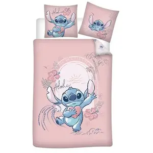 Stitch Disney Aloha - Parure de Lit double Coton, Housse de couette 24...Vendu parcdiscount