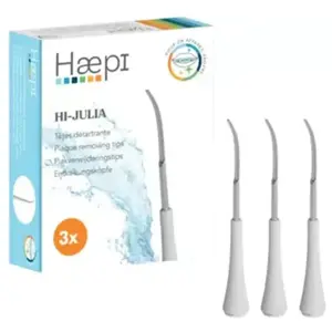 Têtes de détartrage pour brosse à dents Haepi Julia Blanc X3 pas cher