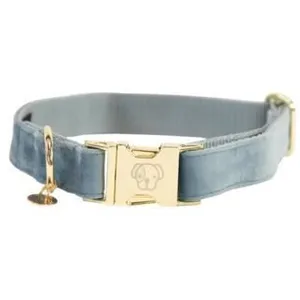 Kentucky Honden band velvet light blue XL'45-75cm - Hondenriem