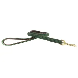 Comparateur de prix : Kentucky Horsewear Dogwear - Hondenriem - Gevlochten Nylon - Olijfgroen - 200cm