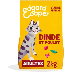 Edgard & Cooper Adult dinde, poulet sans céréales pour chat - 2 kg pas cher