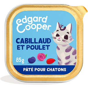 Edgard & Cooper Kitten Pâté sans céréales 85 g pour chaton - cabillaud, poulet pas cher