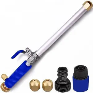 Bâton de lavage haute pression à double buse bleu Herzberg HG03824 pas cher
