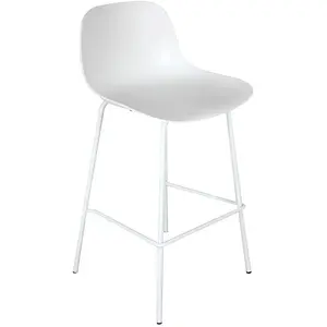 ALTER EGO Tabouret de bar 'GRANO' blanc intérieur / extérieur pas cher
