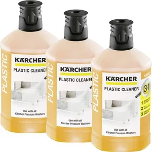 Lot de 3 nettoyants plastique 3 en 1 détergent pour Nettoyeur Haute Pression KARCHER 62957580*3 - 1NFH786676 pas cher