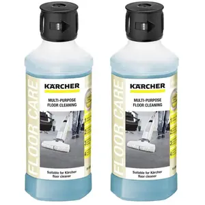 Kärcher Lot de 2 Produits nettoyant d'origine pour sol universel 500 m... pas cher