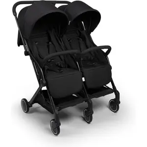 BANINNI Adige - Poussette Double Buggy - De 0 à 36 mois - Jusqu'à 15Kg - Noir pas cher