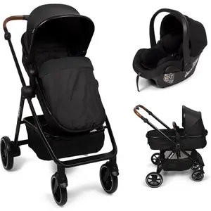 Baninni 3-in-1 Multi Standen Kinderwagen met Autostoel Adria Zwart pas cher