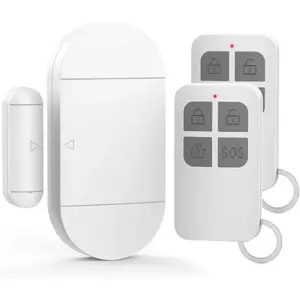 Alarme de Porte et Fenêtre, Alarme avec 130dB Sirène, 2 Télécommande, ... pas cher