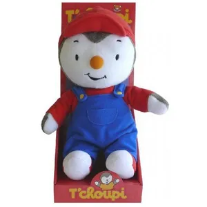 Jemini Peluche Licence - TChoupi Avec Casquette - 30 Cm - Doudou Enfant pas cher