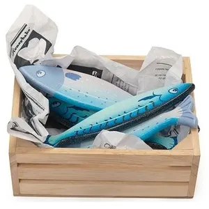 Cagette 6 poissons frais en bois - accessoire dinette / marchande - le... pas cher