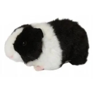 Peluche 18 Cm - Cochon D'inde Noir - Living Nature pas cher