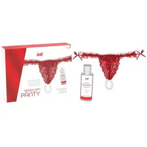 INTT Red Brazilian Panty and Strawberry Slide Gel 50 mlVendu parbol