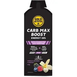 Gold Nutrition Boîte De Gels énergétiques Carb Max Boost Vanille Et Fr... pas cher