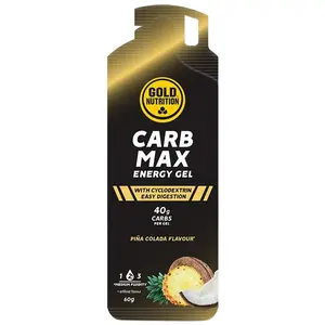 Gold Nutrition Boîte De Gels énergétiques Carb Max Piña Colada 60g 16 Unités