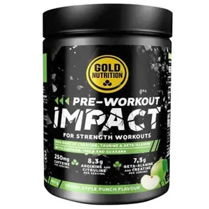 Gold Nutrition Poudre énergétique Pomme Verte Pre-workout Impact 400g pas cher