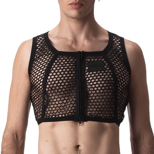 Crop Top Filet Many Noir noir S pas cher