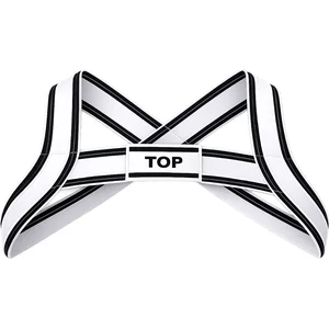 Harnais élastique TOP Noir-Blanc blanc L pas cher