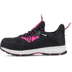 Chaussures de sécurité Femme Taille 40 S1P sra Rose légère Fibre Aramide Coque Composite pink Vito pas cher