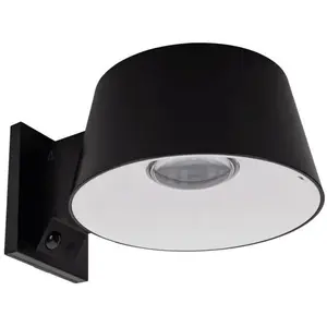 ASLO Applique murale LED solaire Noire 5.26W 1000 Lumen Eclairage LED Détec... pas cher