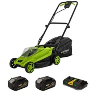 VITO Tondeuse à gazon sans fil 20V 2 Batteries 4.0Ah Chargeur double L... pas cher