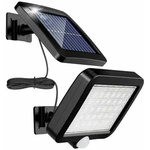 ENSOLEILLE Lumière solaire extérieure promotionnelle avec 56 capteurs de mouvement led, lampe de jardin solaire étanche IP65 pas cher