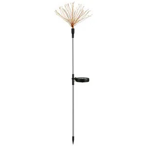ENSOLEILLE Paquet de 2 lumières solaires feux d'artifice solaires de jardin extérieur, 8 modes lumières lumières de pissenlit solaires imperméables pour la pas cher