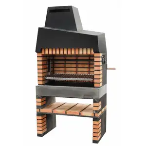 Movelar - Barbecue préfabriqué à bois et charbon de bois Modèle Califo...
