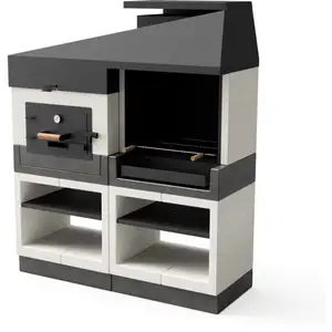 MAESTRO FERRETERO Tuozi - movelar - Cuisine extérieure Kitaway Otte Barbecue + Four - 1055x168x63 pas cher