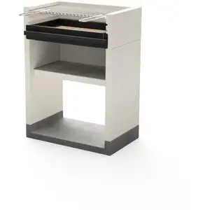 MAESTRO FERRETERO Barbecue à Charbon Modèle venit flex (Gris/Blanc - 78 x 47 x 106 cm) - Tuozi