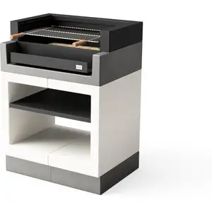 Barbecue de Construction à Bois et Charbon Modèle kitaway grill (Gris/... pas cher