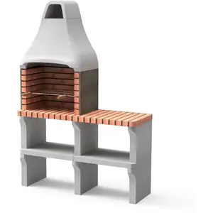 Barbecue préfabriqué à bois et charbon de bois Modèle New Iberia Plus ... pas cher