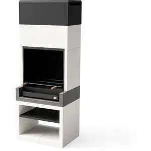 TUOZI - Barbecue de Construction à Bois et Charbon Modèle KITAWAY (Gri... pas cher