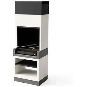 Tuozi - Barbecue de Construction à Bois et Charbon Modèle kitaway (Gri... pas cher