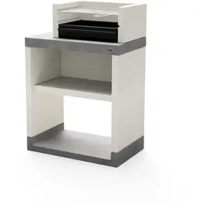 MAESTRO FERRETERO Tuozi - Barbecue à Charbon Modèle plan 1 (Gris/Blanc - 78 x 47 x 113 cm)