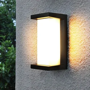 ENSOLEILLE Appliques murales extérieures modernes, appliques murales 30W-LED, lampes murales à 3 couleurs, lumière de porche et de patio noir mat, étanche IP65 pas cher