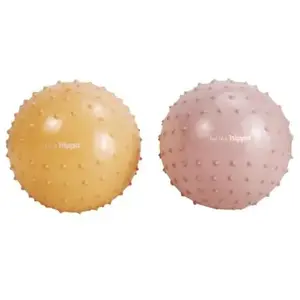 Set de 2 balles sensorielles brun rosé et chamois pas cher