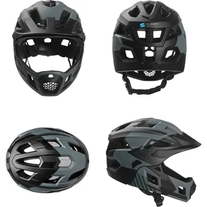 Integraal fietshelm voor kinderen 6-12 | Grijs | Crazy Safety | EN1078 pas cher