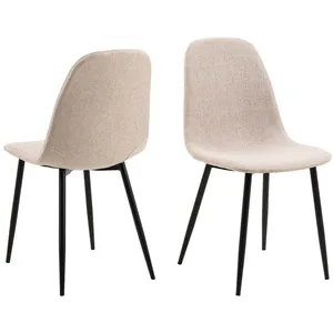 Actona EBUY24 Celia chaise de salle à manger beige. pas cher
