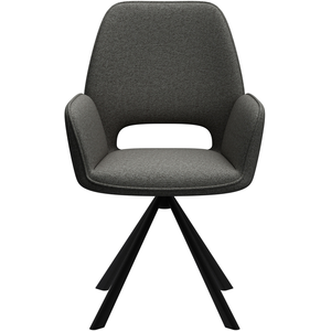 2x AC Design, Chaises, Stuhl Graham 2 Stück, Dunkelgrau pas cher