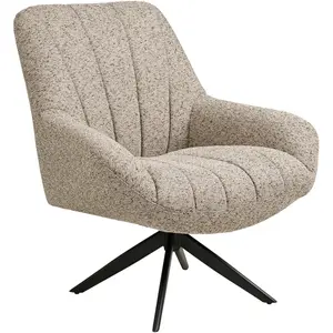 EBUY24 Dora fauteuil fonction tournante grise. pas cher