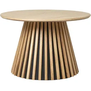 EBUY24 Osaka table basse Ø70cm placage chêne. pas cher