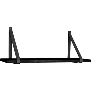 House Nordic Forno Plank - Plank in zwart met zwarte lederen banden 80x20 cm pas cher