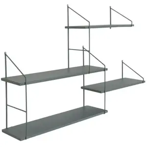 Drawer EBUY24 House Nordic Étagère Tess Bois et acier Vert 444253 pas cher