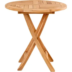 house nordic oviedo bistrotafel - teakhout - ø70 cm pas cher