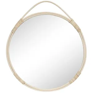 Miroir - Malo - Ø50cm - Rotin - Naturel - Contemporain - Design pas cher