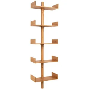 Étagère murale en bambou naturel 50 x 180 cmVendu parcdiscount