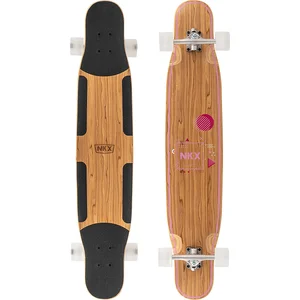 NKX Geometric Dancer Longboard 44 Olive Pink