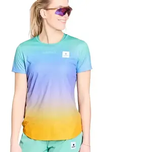 T-shirt femme Saysky Drip Dye Flow Violet LVendu parendurance-store