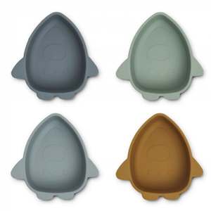Liewood Iggy silicone kommen 4 pack - Space blue multi mix pas cher